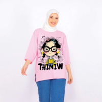 Women's Oversize T-Shirt 7/8 Sleeve Muslimah Shirt