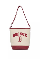 MLB BASIC LETTERING CANVAS BUCKET BAG BOSTON RED SOX