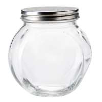 【NITORI 宜得利家居】可斜放玻璃儲物罐 670ml CW006(儲物罐)