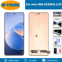 6.56"Original AMOLED For vivo X60 LCD Screen Digitizer Assembly LCD Display Replacement Parts For vivo x60 V2045 Touch Screen