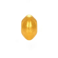 Pure 24K Yellow Gold Beads 999 Gold 4mm Loose Beads 1pcs