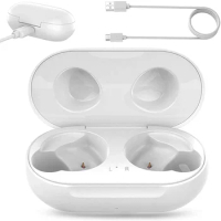 Replacement Charging Case for Samsung Galaxy Buds SM-R170, Galaxy Buds + Plus SM-R175 Charger Cradle Dock White Color
