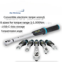 Replaceable Plug Electronic Digital Display Torque Wrench Angle Torque Wrench Bluetooth Torque Wrench