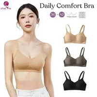 Chelyne BH Wanita B3194 Full Cup Bra Spandex Lycra Premium Tanpa Kawat Penyangga - Daily Bra 36/42.