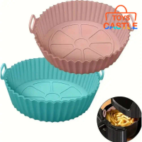 Pelapik Periuk Silikon Penggoreng Udara [Fast Shipping] Air Fryer Oven Silicone Basket Pot Food Safe