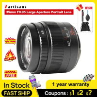 7artisans 7 artisans 35mm F0.95 Large Aperture Portrait Lens for Sony ECanon EF-M M6 A6600 Fuji FX Nikon Z Z9 M4/3 Mount DC-S1