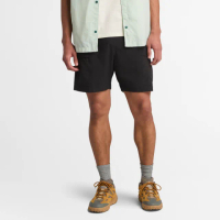 【Timberland 官方旗艦】男款黑色快乾工裝短褲(A677F001)