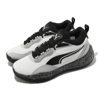 【PUMA】籃球鞋 Playmaker Pro Splatter 灰 黑 男鞋 回彈 緩震 實戰 運動鞋(377576-06)