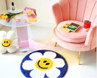 พรมเช็ดเท้า Wiggle Bear - Smile We Love ขนนุ่มสีน้ำตาล แท้ 100%