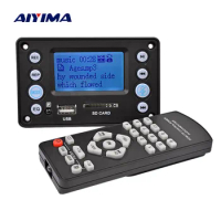 AIYIMA 5V LCD MP3 Decoder DAC Bluetooth Audio Receiver APE FLAC WMA WAV Decoder Support Recording Radio Lyrics Display