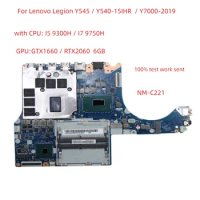 NM-C221 For Lenovo Legion Y545 Y540-15IHR Y7000-2019 laptop motherboard with CPU i5 / I7 + GPU GTX1660IT/RTX2060 6GB 100% test