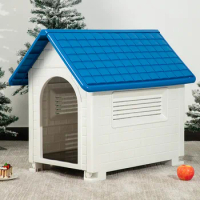 Outdoor kennel Indoor plastic rainproof pet house Removable dog cage Windproof and rainproof dog cage dog house