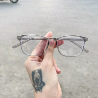 Gọng kính oval siêu dẻo cod kim loại 8245