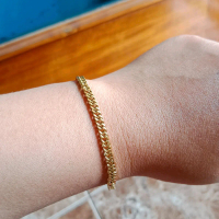 Gelang Rantai Titanium Gold Emas Perempuan Laki-laki Anak Balita Dewasa Pria Wanita