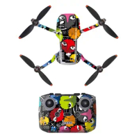 Sticker for DJI Mini 2/SE Drone Body Sticker Remote Control Sticker Protection Anti-Scratch Skin for