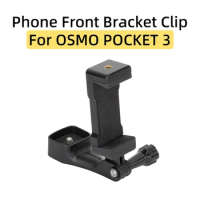For DJI OSMO POCKET 3 Sports Camera Front Phone Bracket Clip With 1/4 Screw Hole Port Extension Adapter Mount Holder Accessories