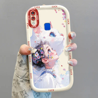 Casing Hp untuk VIVO Y91 Y91i Y93 Y95 Y91C Y1S Y90 Case Casing Kucing anime yang lucu Pola Sederhana