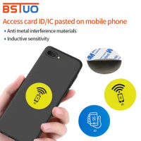 RFID Mobile Phone Sticker 125KHz 13.56MHz Read Only Keychain Anti Metal Interference Label Token Tag Card For RFID NFC Copier