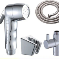 Stainless Steel Hygienic Wash Spray Shower Head Handheld Bidet Toilet Sprayer Kit Bathroom Accessories