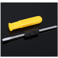 2/3/4inch Double Head Screwdriver Yellow Slotted Cross Screwdriver For Remover Repair Furniture Mechanical Mold Hand Tool
