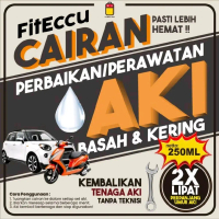250ml FitEccu Air Aki Kering Cairan Vitamin Perbaikan Perawatan Aki Eccu Kering Basah Motor Mobil - 