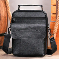 Fashion Shoulder Bag Top Layer Cow Leather Messenger Bag Leather handbag Leather Sling Bag gift bag for men father crossbody