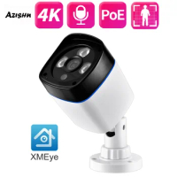 POE 8MP 5MP 4MP Waterproof H.265 Motion Detection Email Alert Face Detection CCTV Camera XMEYE Power over Ethernet IP Camera