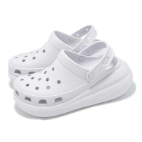 【Crocs】洞洞鞋 Crush Clog 男鞋 女鞋 泡芙克駱格 霜紫色 灰 厚底 增高 休閒鞋 卡駱馳(2075215BO)