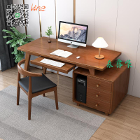 ☆書桌☆北歐 全實木 書桌 可伸縮  轉角電腦桌 家用 辦公桌 臥室 書房學習桌 寫字桌