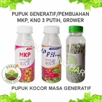 Repack Pupuk Generatif MKP KNO3 Putih NPK Grower kemasan botol anti tumpah