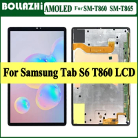 AMOLED For Samsung Tab S6 LCD SM-T860 SM-T865 T867 SM-T865N T867V T867U T867R4 Display Touch Screen With Fingerprint