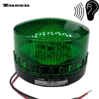 Zusen TB35-G-J with Buzzer 12v 24v 110v 220v Green Security Alarm Light Strobe Signal Small Warning Light LED Lamp