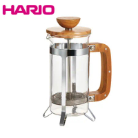 HARIO 橄欖木濾壓咖啡壺 300ml CPSW-2-OV
