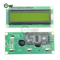 1602 LCD Module Yellow Green Screen 16x2 Character LCD Display PCF8574T PCF8574 IIC I2C Interface 5V for arduino Accessories