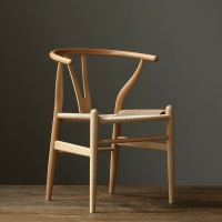 櫸木椅實木簡約餐椅 白蠟木休閒家用靠背木椅 新中式茶桌椅子