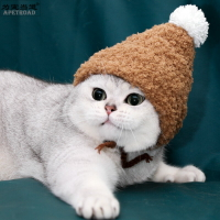 寵物帽子 寵物頭套 原創手工板栗帽寵物服飾貓咪帽子變裝帽莉娜熊頭套拍照道具栗子頭【KL8770】