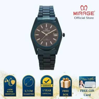 Mirage Jam Tangan Pria Analog TS 195 M Navy Original Stainless Plat Biru