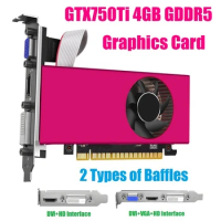 1 Set Graphics Card Gtx750ti 4GB Graphics Card GDDR5 1020Mhz 128 Bit DVI+-Compatible PCI-E 2.0 16X Video Card