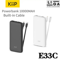 KiiP E33C Powerbank 10000mAh Slim Dual input Type C Micro USB Port