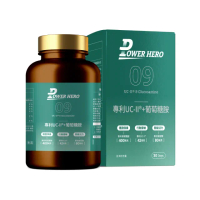 【PowerHero 勁漢英雄】專利UC-II+葡萄糖胺x1盒(60顆/盒、高純度MSM、葡萄糖胺、玻尿酸)