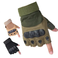 1Pair Half Finger Men Gloves Outdoor Military Tactical Gloves Sports Shooting Hunting Airsoft Motorcycle Cycling Gloves