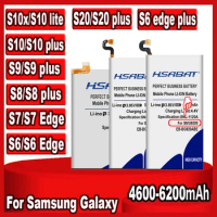 Top Brand HSABAT Battery for Samsung Galaxy S6 S7 S8 S9 S10 S20 (S6 S7 EDGE) (S6 EDGE S8 S9 S10 S20 Plus) S10 Lite S10 5G