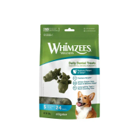 【Whimzees唯潔】鱷魚型潔牙骨超值包S號24支/包(袋裝、狗零食)