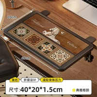 免打孔桌面延伸板 電腦桌檯面加寬 書枱加長辦公桌面拓展板