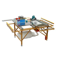Folding woodworking push table saw woodworking table saw multi-function machine precision dust-free work saw table