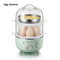 Bear Eegg Cooker Egg Steamer Household Multi-Function Automatic Power-Off Double-layerTiming Small Egg Custard Machine
