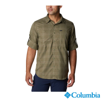 Columbia 哥倫比亞 男款-超防曬UPF50快排長袖襯衫-軍綠 UAM35990AG / S23