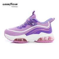 【GOODYEAR 固特異】疾風奔馳-雙氣墊緩震運動鞋/童鞋22-24.5cm 透氣 紫色(GAKR48727)