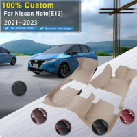 RHD Car Floor Mats For Nissan Note e-Power E13 2WD 4WD 2021~2023 Waterproof Floor Mats Accesorios Para Auto Car Accessories Inte