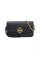 TORY BURCH Tory Burch BRITTEN小號純色荔枝紋牛皮革女士單肩斜挎包 141012-001